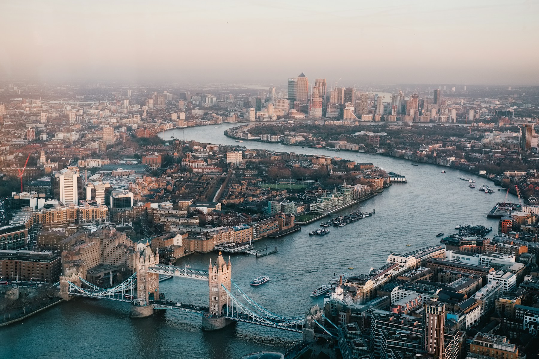 London’s Westminster skyline overlooking the River Thames